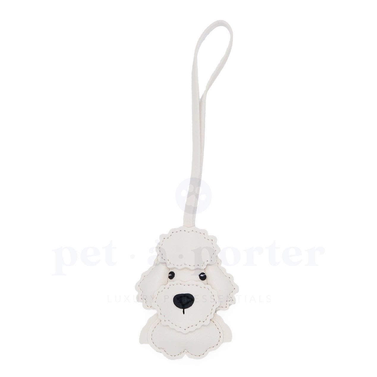Poodle Charm - White