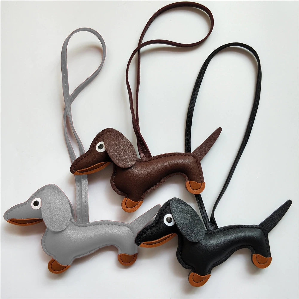 Breloque Teckel - Gris