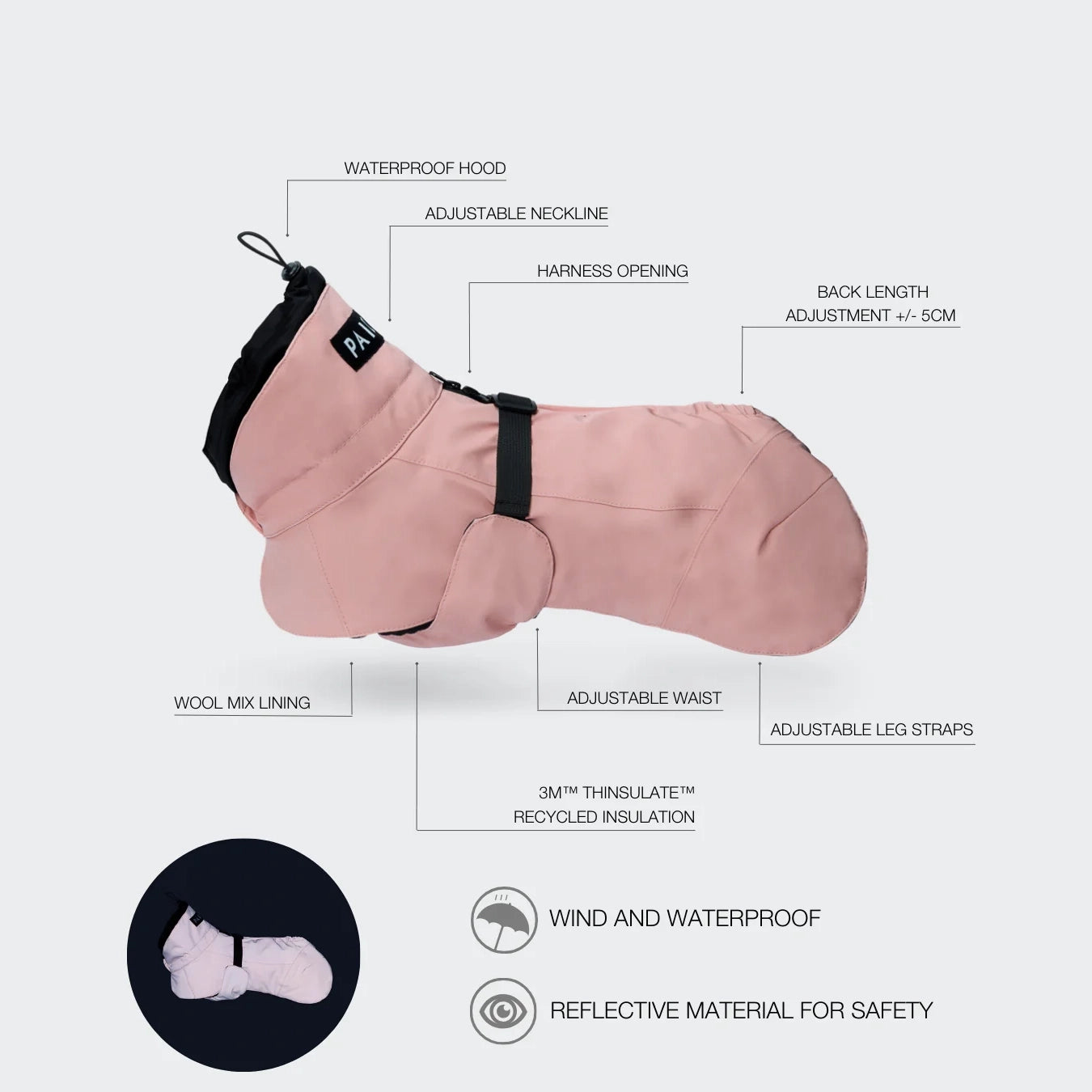 Visibility Winter Jacket - Rose