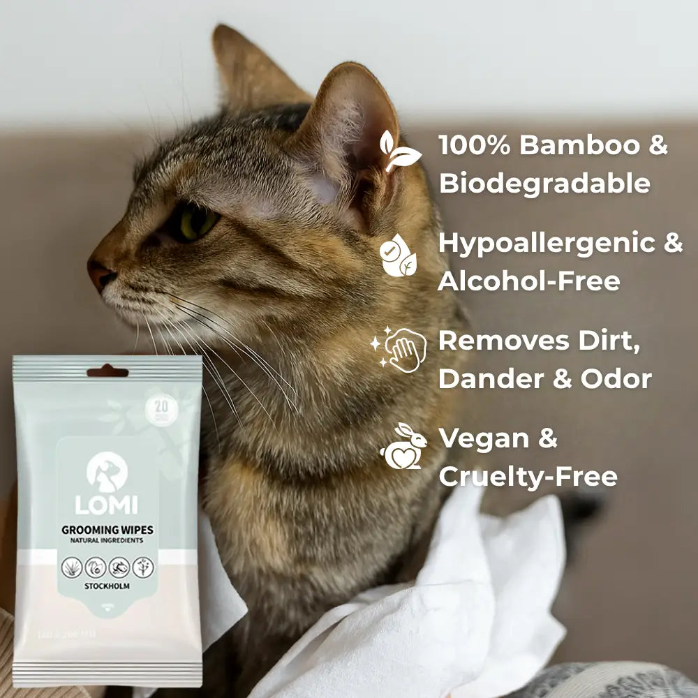 Bamboo Grooming Wipes | Travel Size (20 wipes)
