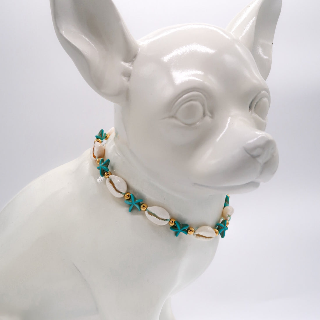 Ketting met zeester Schelp - Turkoois