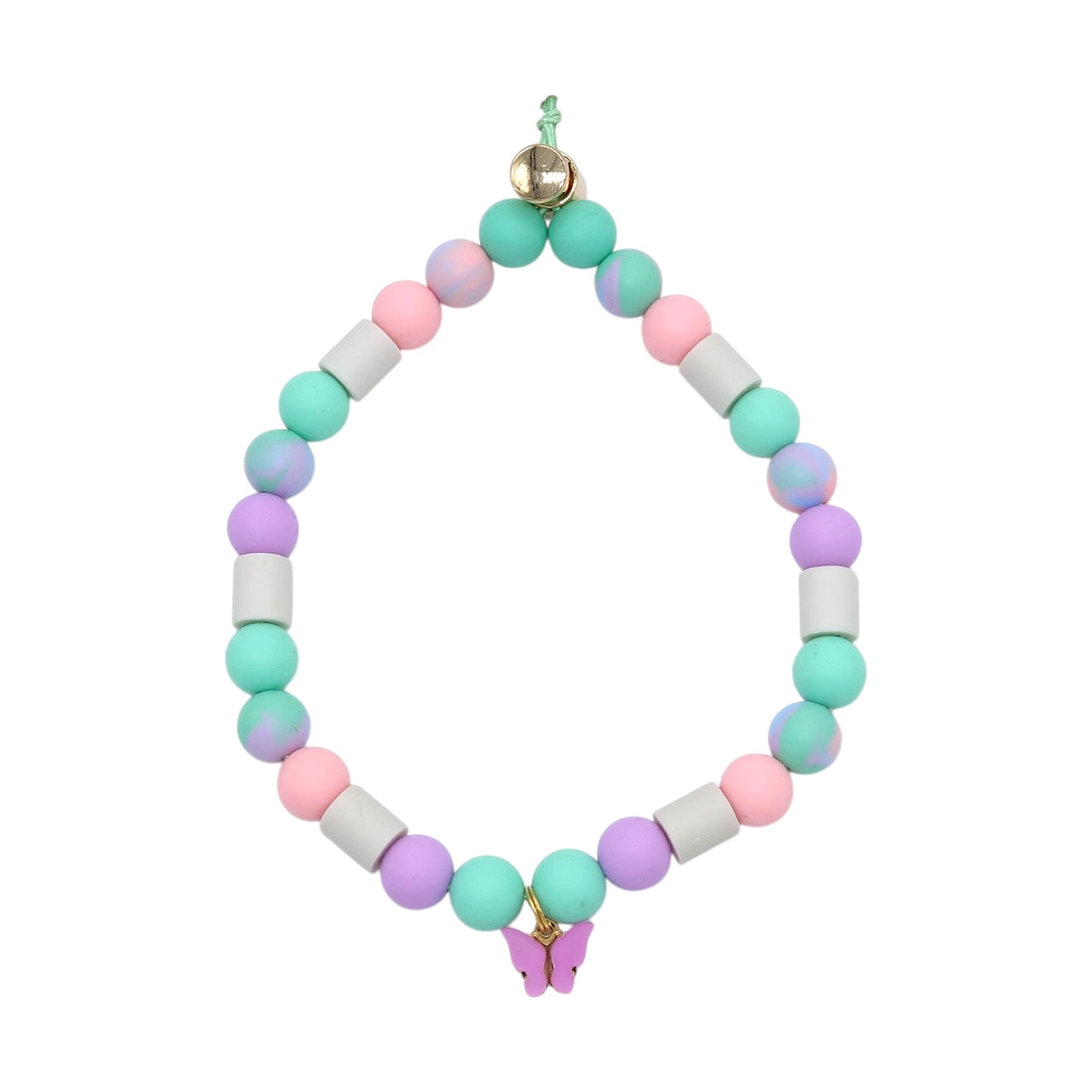 Anti-Tick Beads Collar - Pastels Butterfly