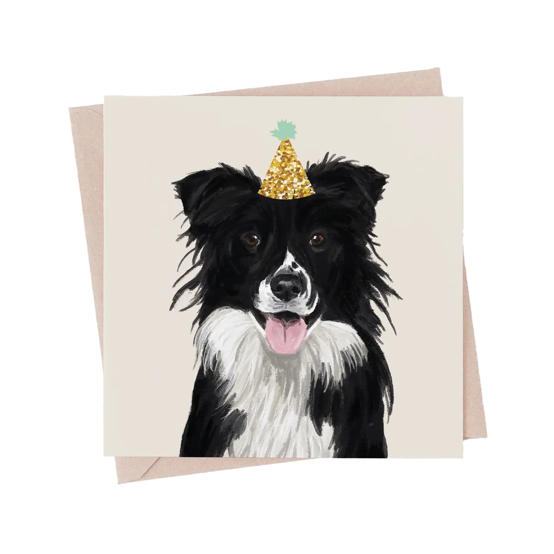 Border Collie Dog Greeting Card