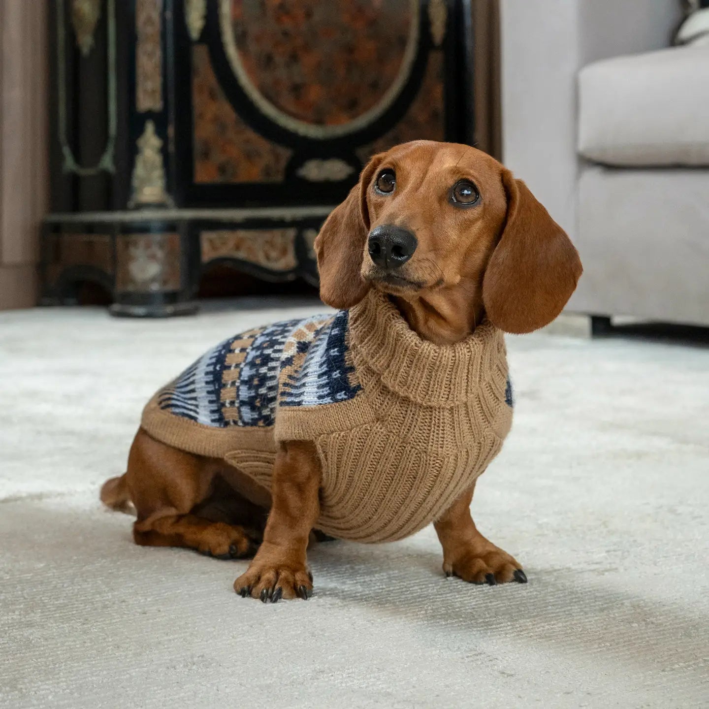 Ice Magic Navy Alpaca Sweater