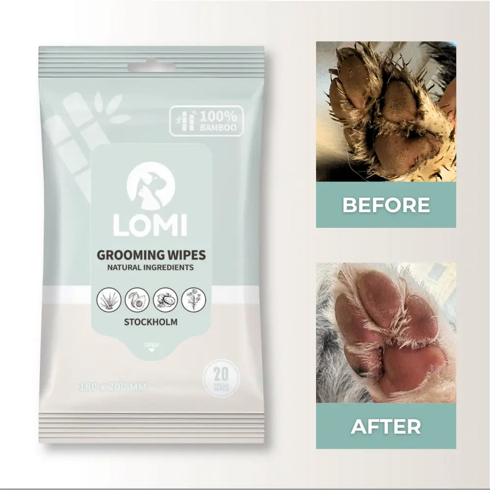 Bamboo Grooming Wipes | Travel Size (20 wipes)