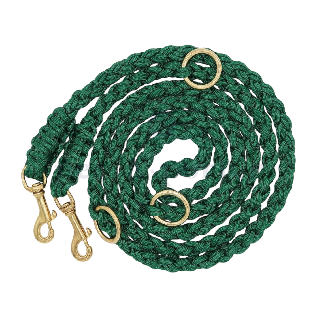 Adjustable Paracord Leash - Emerald Green