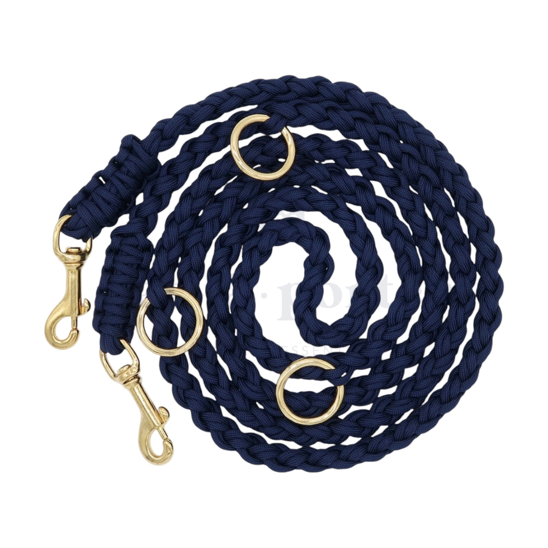Adjustable Paracord Leash - Navy Blue
