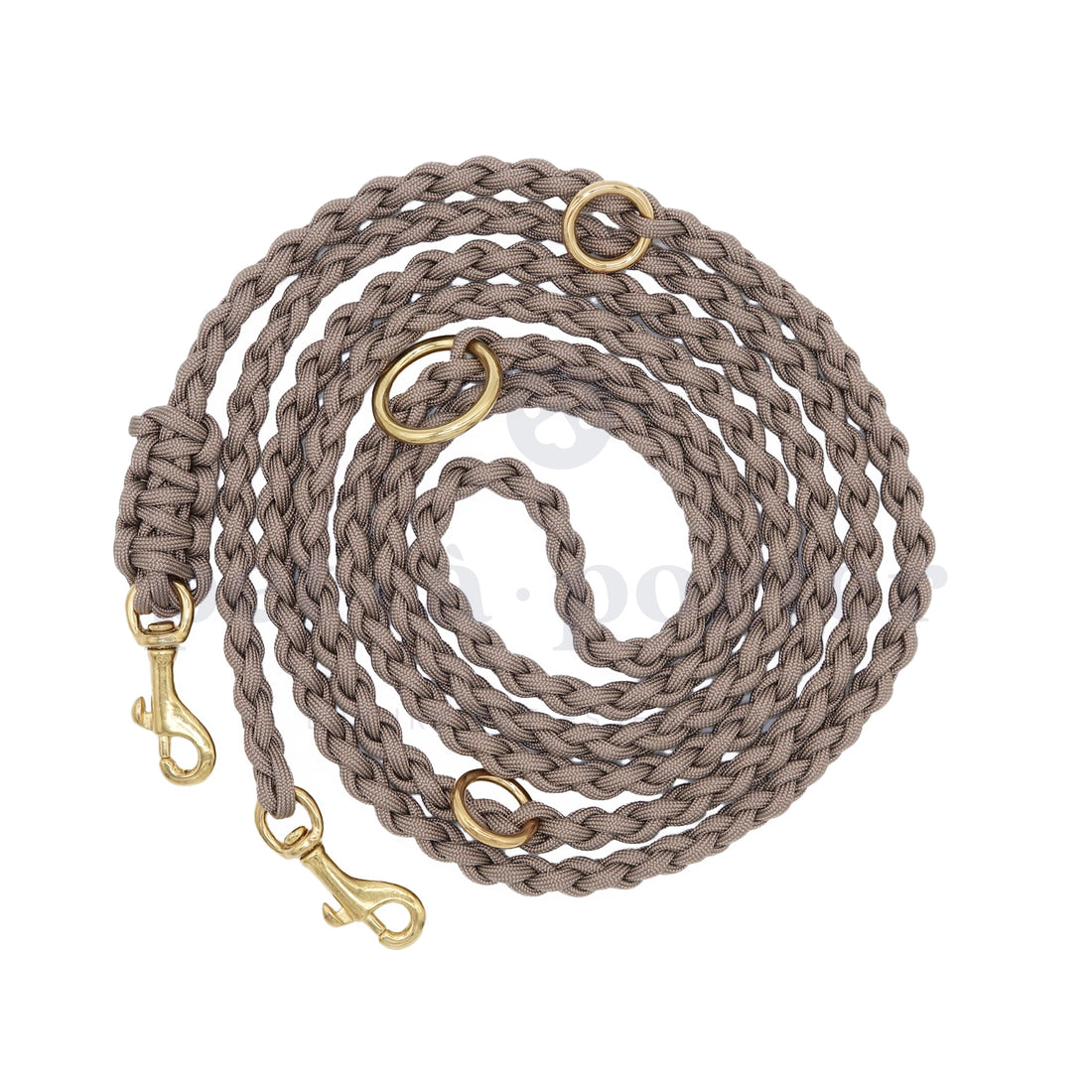 Adjustable Paracord Leash - Tan