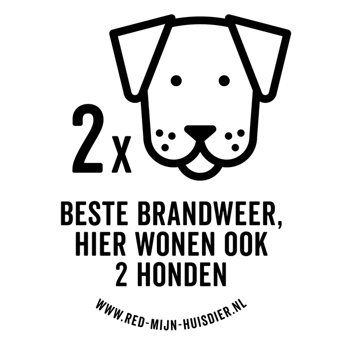 Red mijn huisdier sticker - 2 Honden