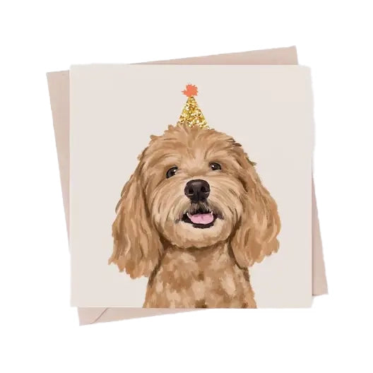 Maltipoo/Cockapoo Dog Greeting Card