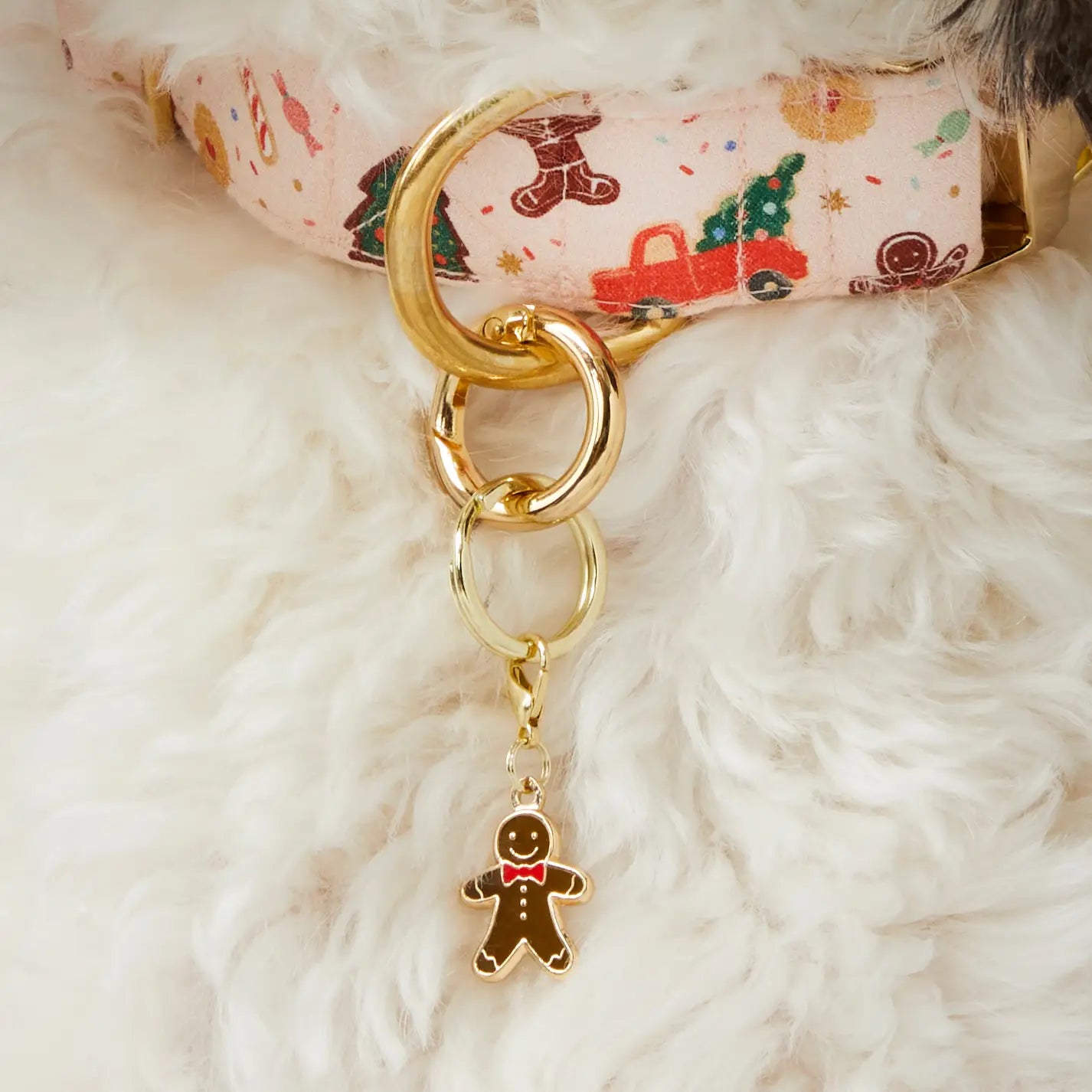 Gingerbread Man Collar Charm