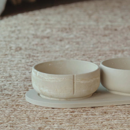 Classic Feeder Bowl - Owl Greige