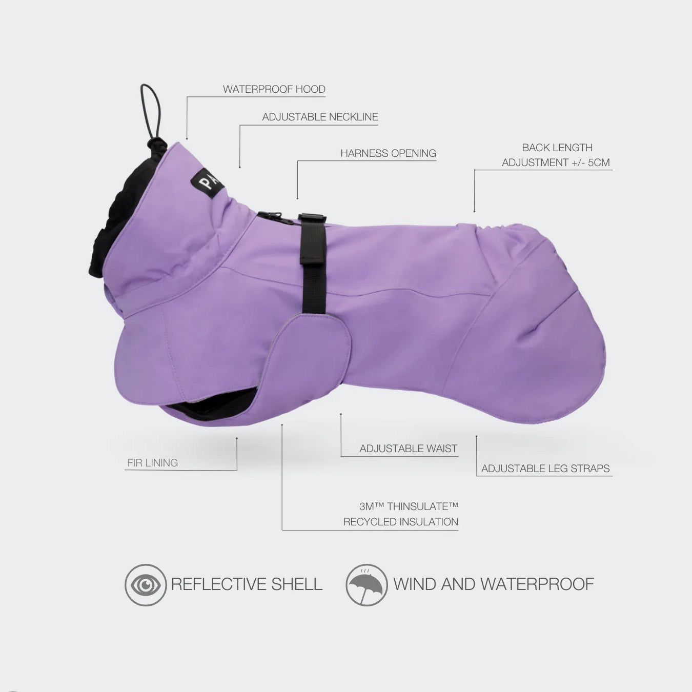 Visibility Winter Jacket - Lilac