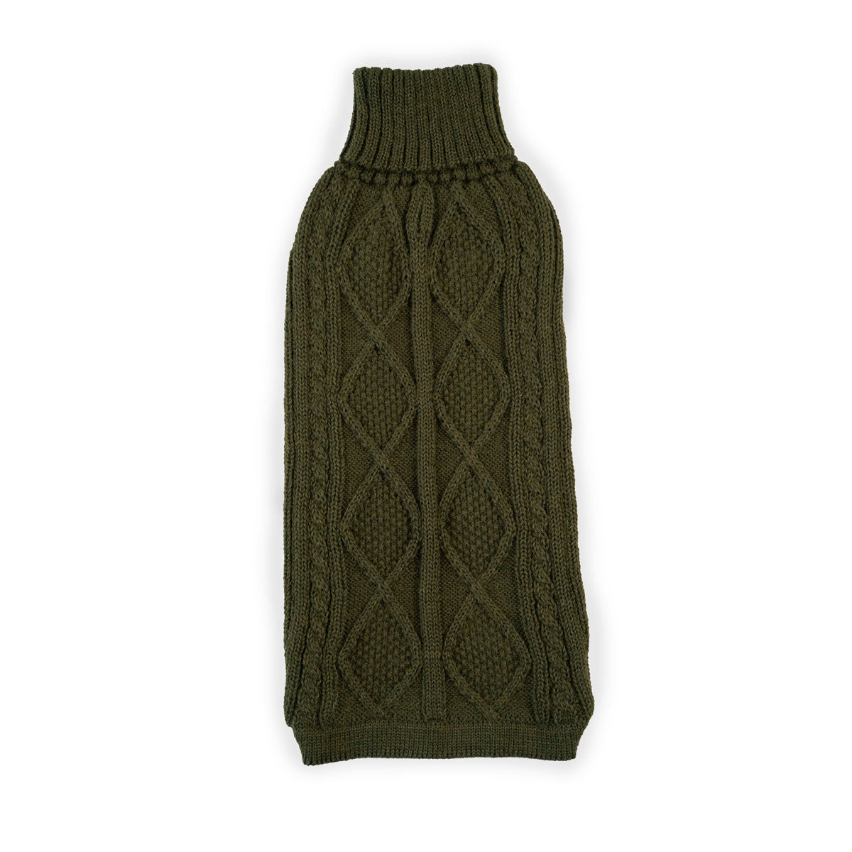 Forest Green Aran Alpaca Sweater