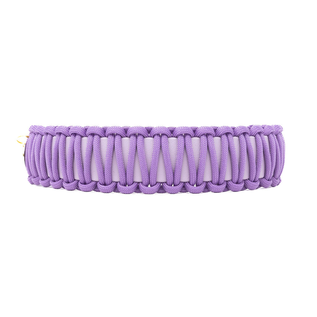 Lavender Biothane Paracord Collar