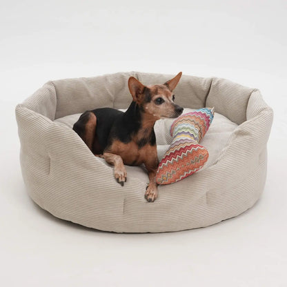 Dog Basket Corduroy | Taupe