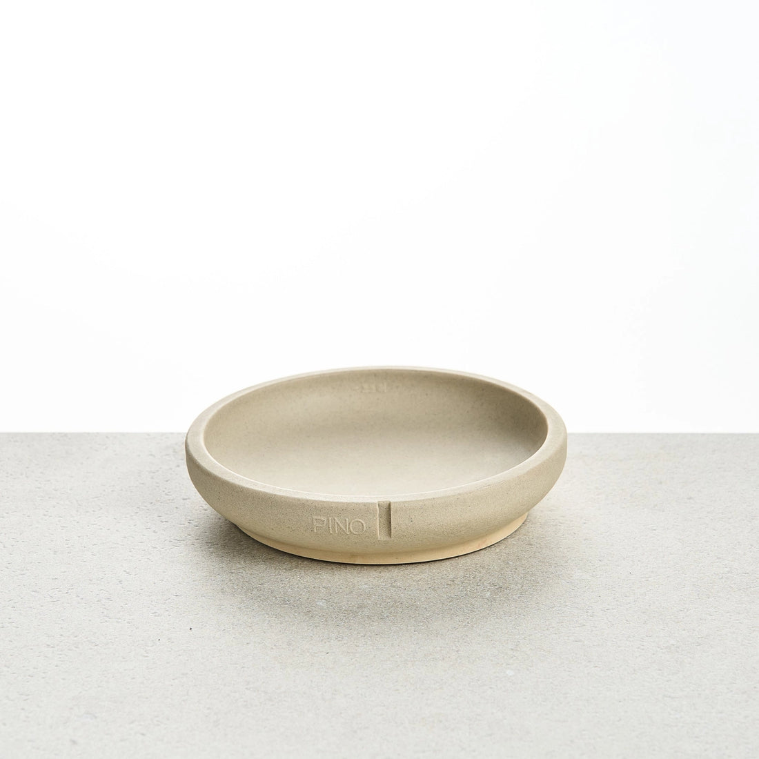 Whisker Friendly Cat Bowl - Owl Greige