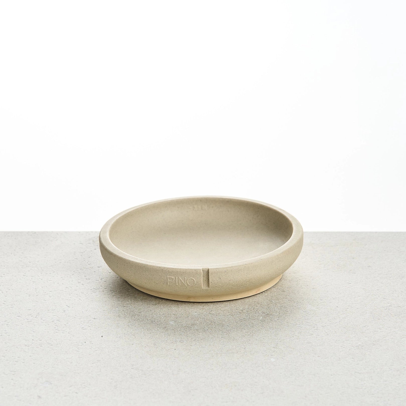 Whisker Friendly Cat Bowl - Owl Greige