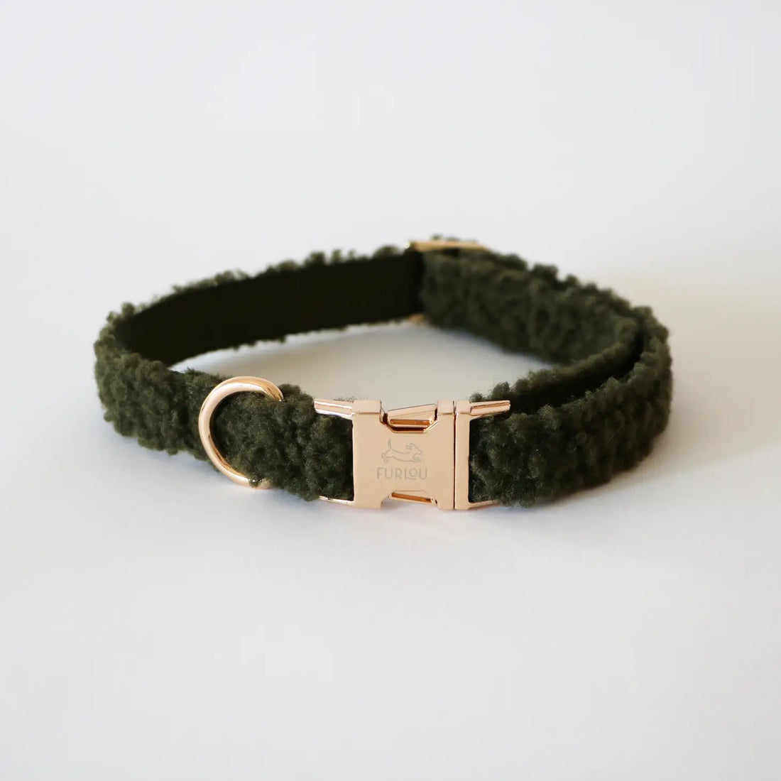 Sherpa Dog Collar - Olive Green