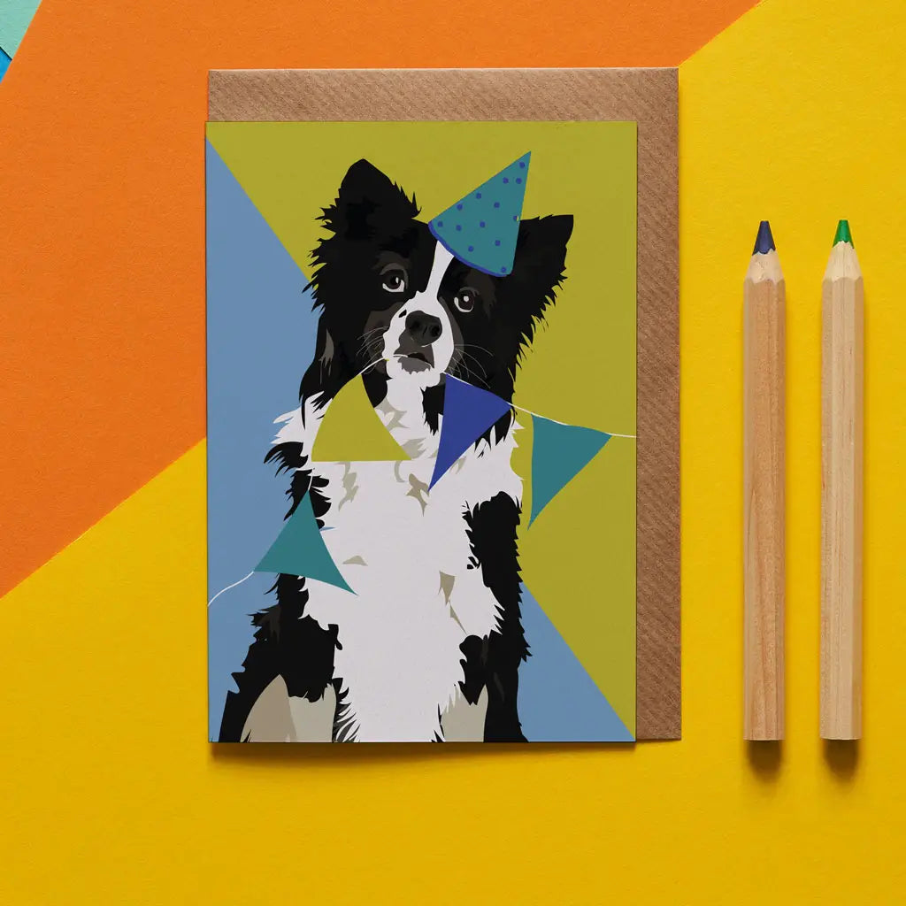 Jess the Boarder Collie Card