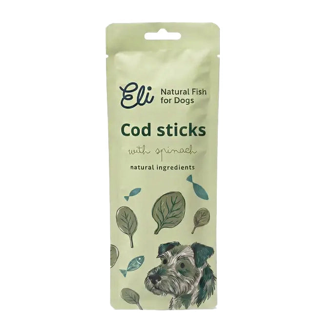 Dried Cod Sticks with Spinach