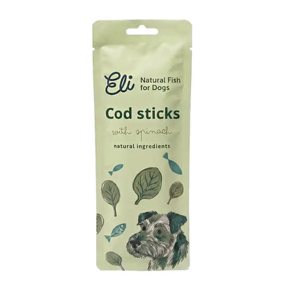 Dried Cod Sticks with Spinach