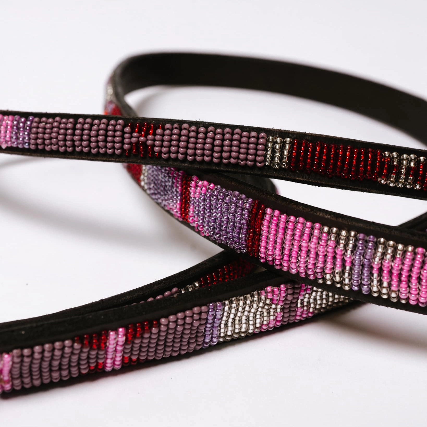 Beaded Dog Lead - Lily