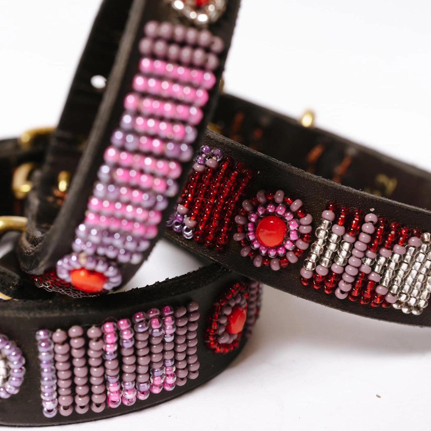 Beaded Dog Collar - Lily