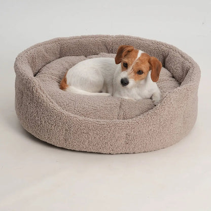 Dog Basket Teddy | Taupe