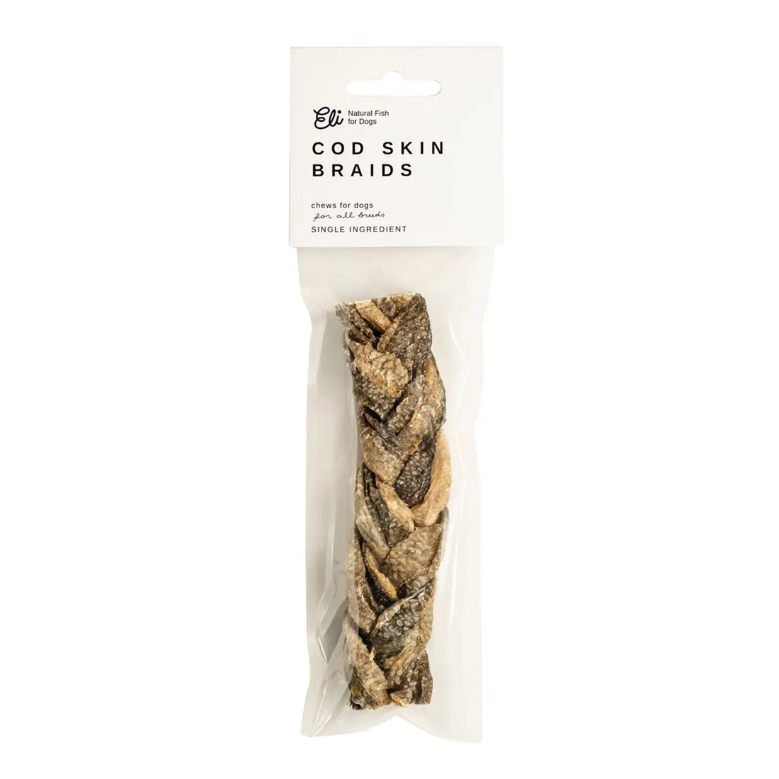 Dried Cod Skin Braid Dog Treat