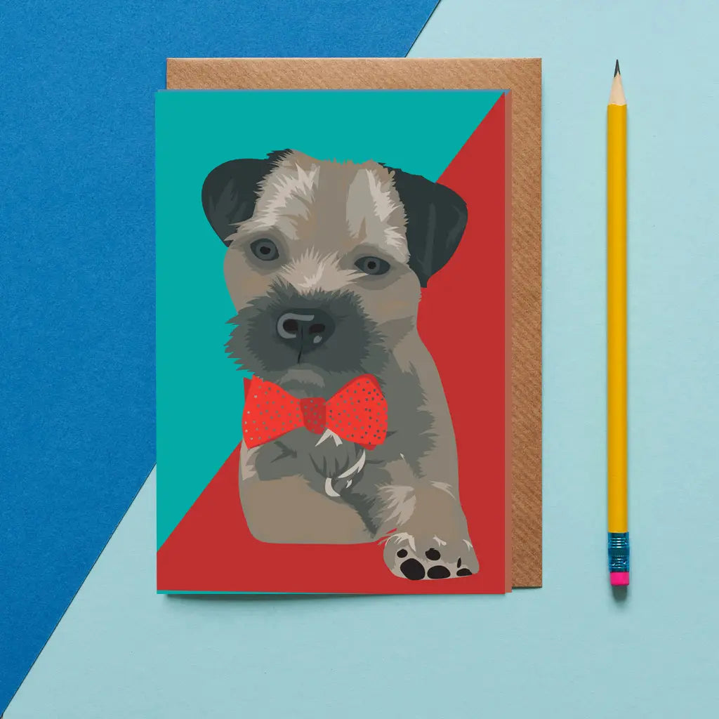 Obi the Boarder Terrier Card