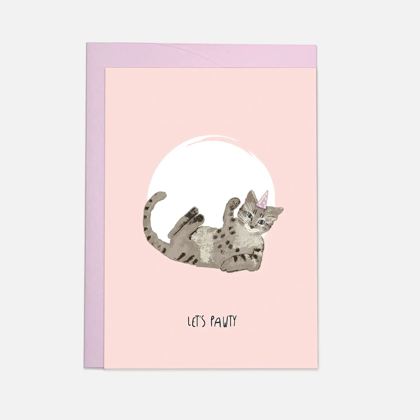 Let's Pawty Cat Card
