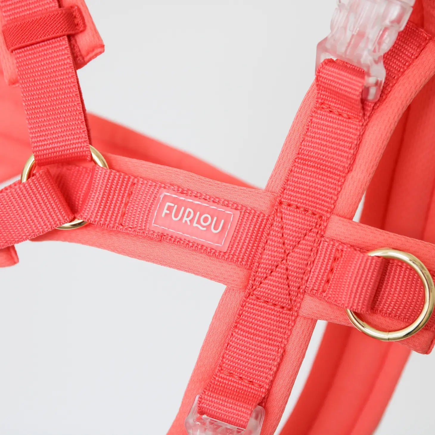 Dog Harness - Padded Coral