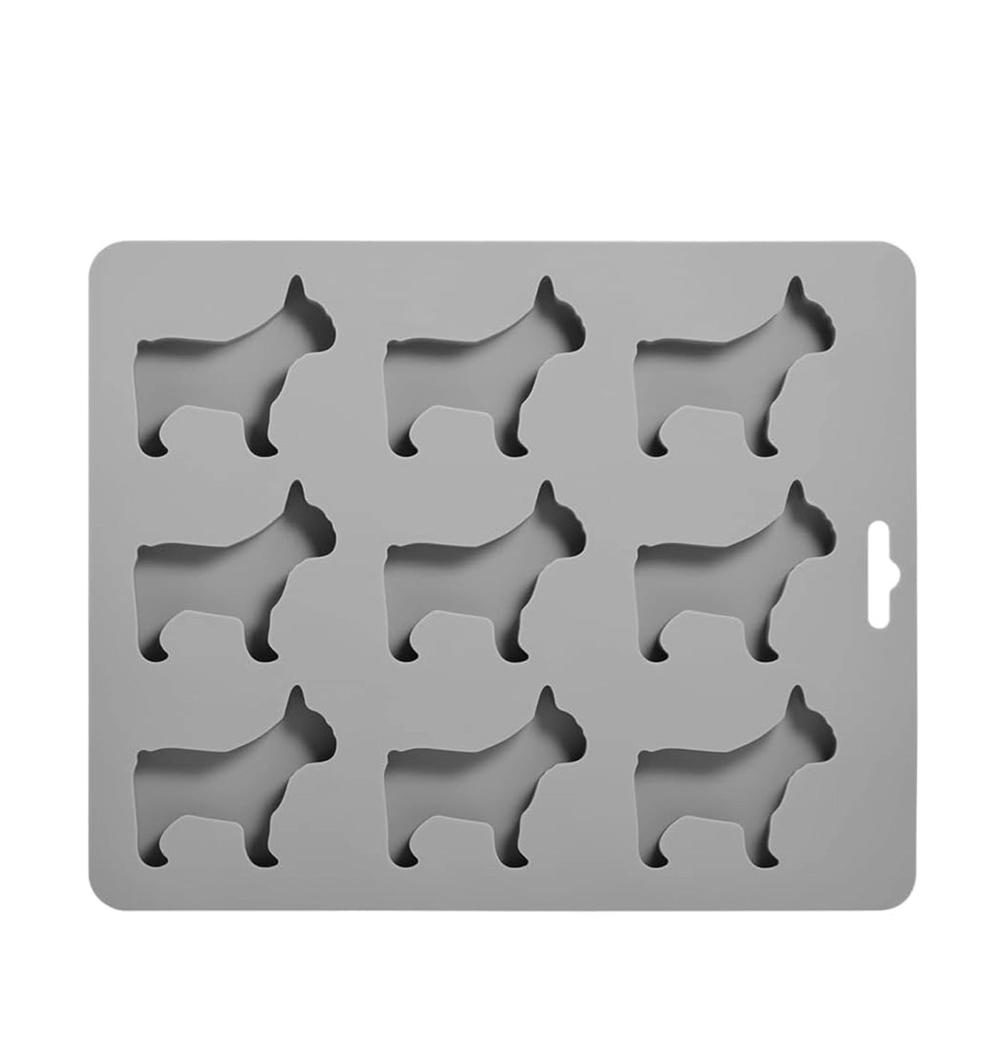 French Bulldog Ice Cube Silicone Mould - Grey