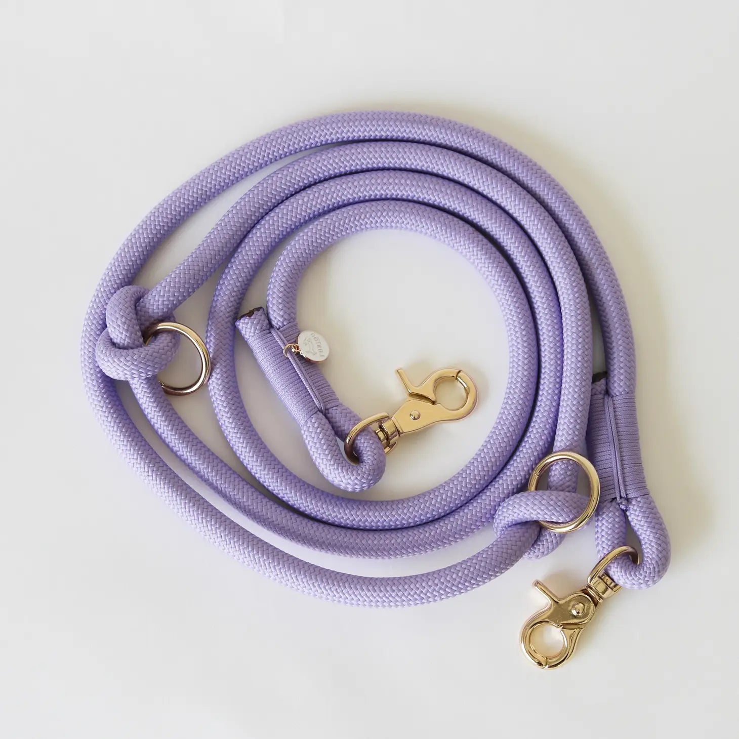 Hands Free Braided Rope Leash - Lavender