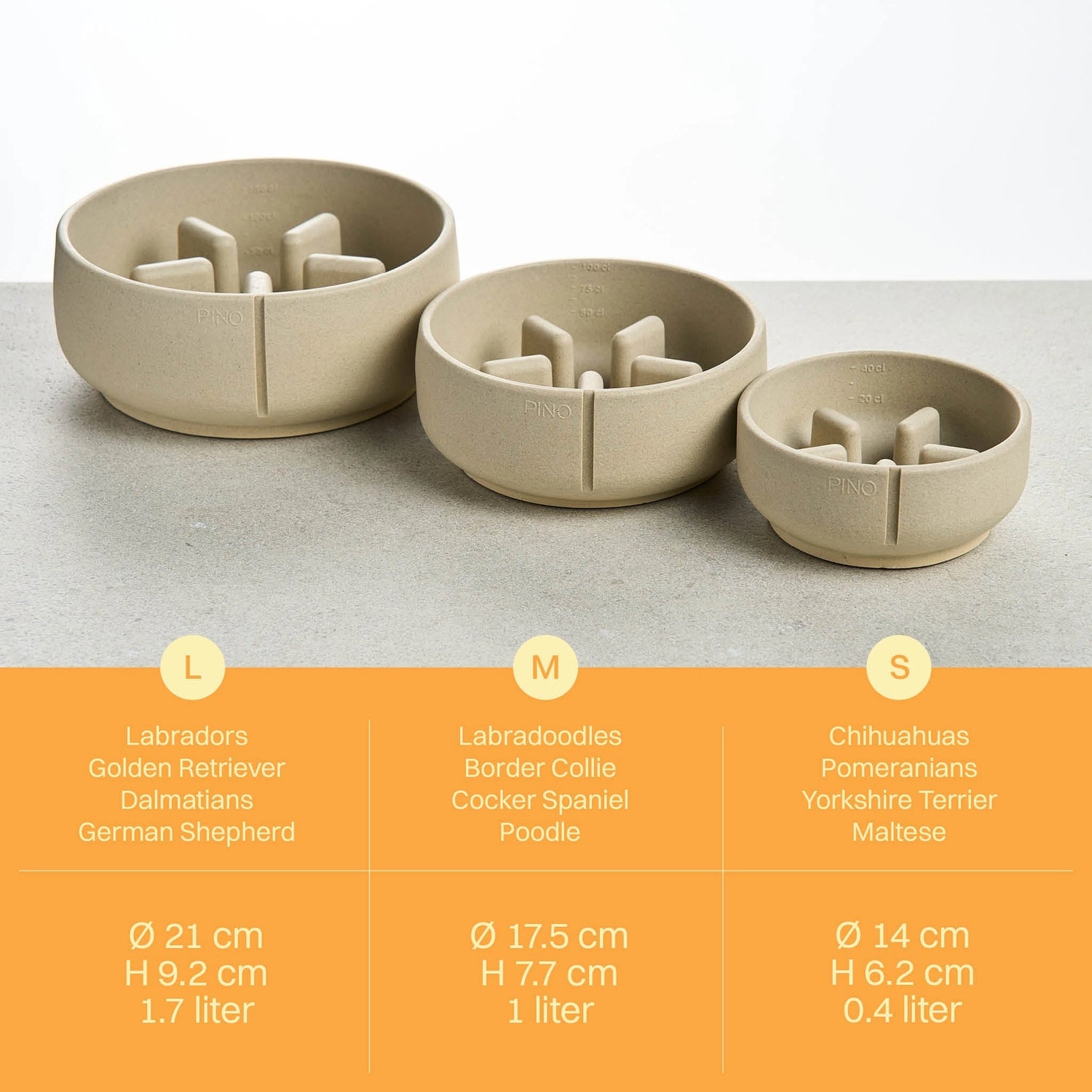 Slow Feeder Bowl - Owl Greige