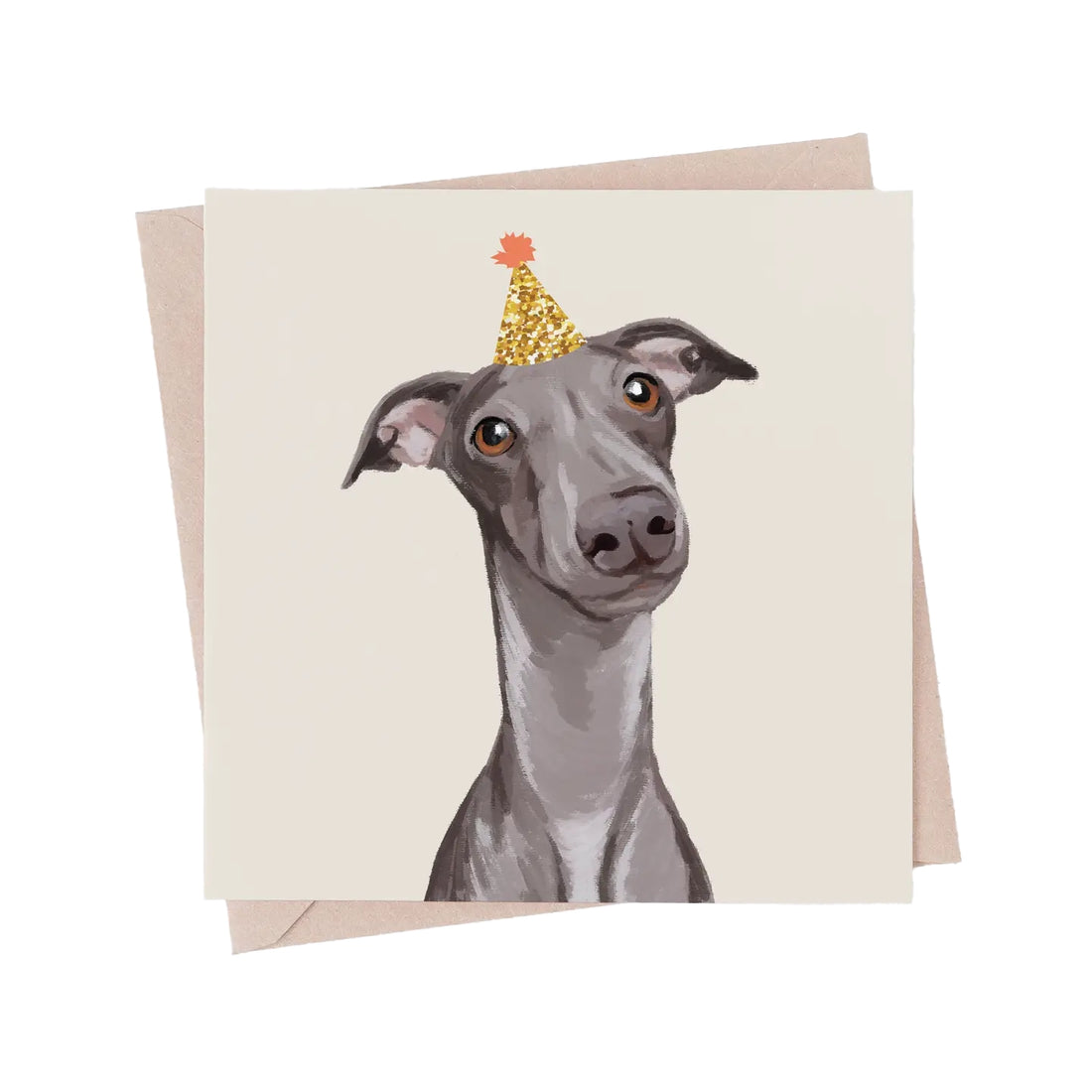 Greyhound Dog Greeting Card