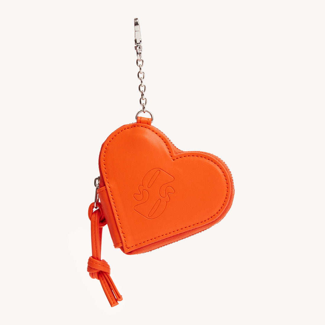 Poop Bag Holder Heart - Orange