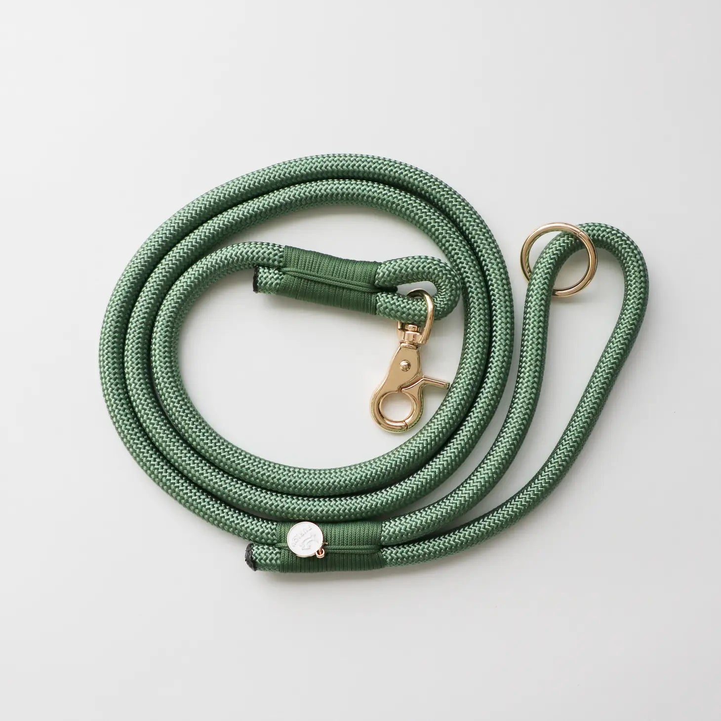 Braided Rope Leash - Sage Green