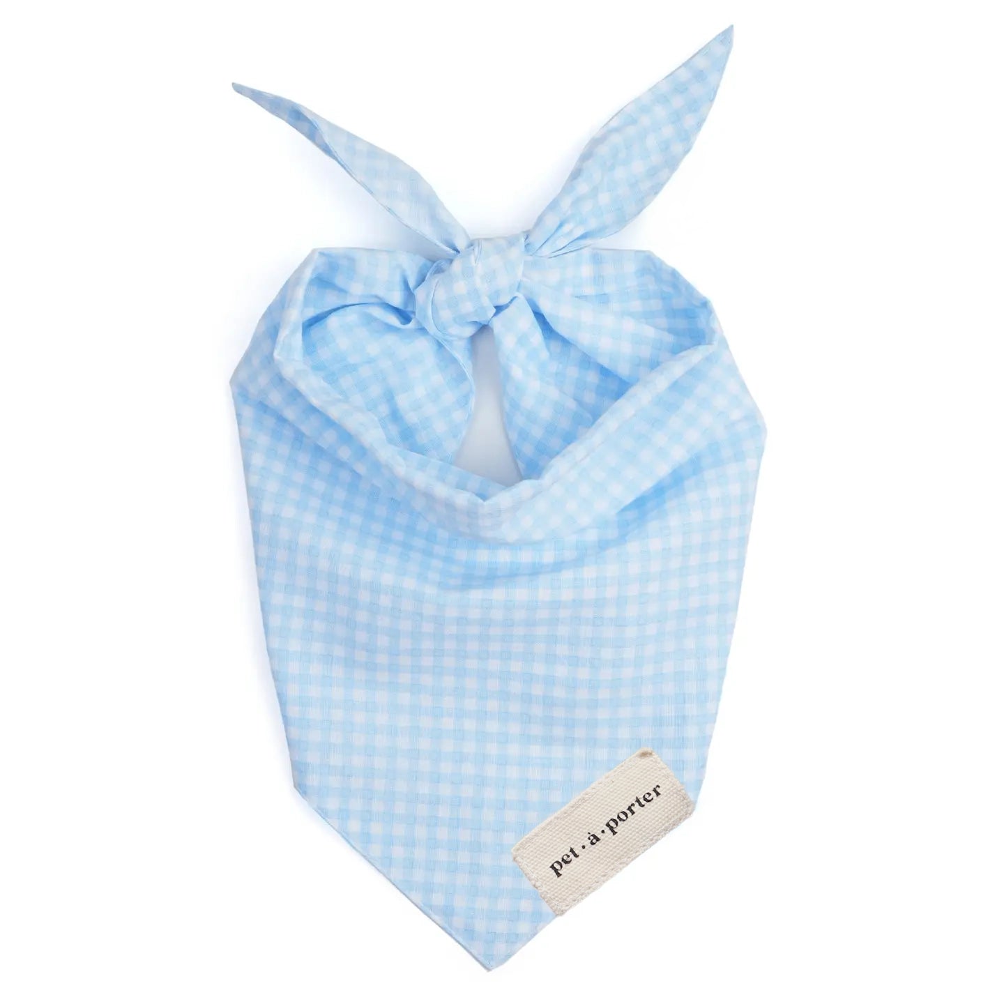 Baby Blue Gingham Bandana