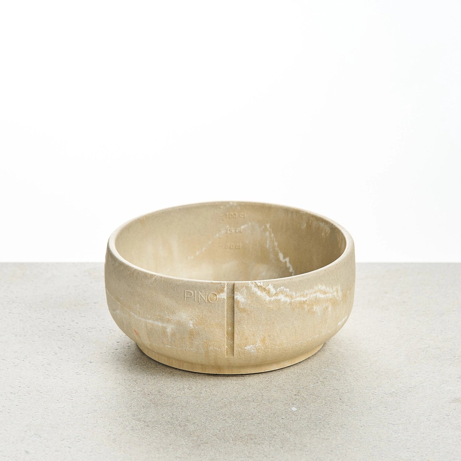 Classic Feeder Bowl - Owl Greige Marble