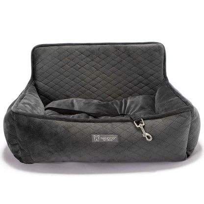 Quilted Car Seat - Dark Grey