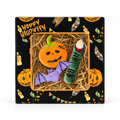 Griezelige Halloween-box | Gastronomische hondensnoepjes