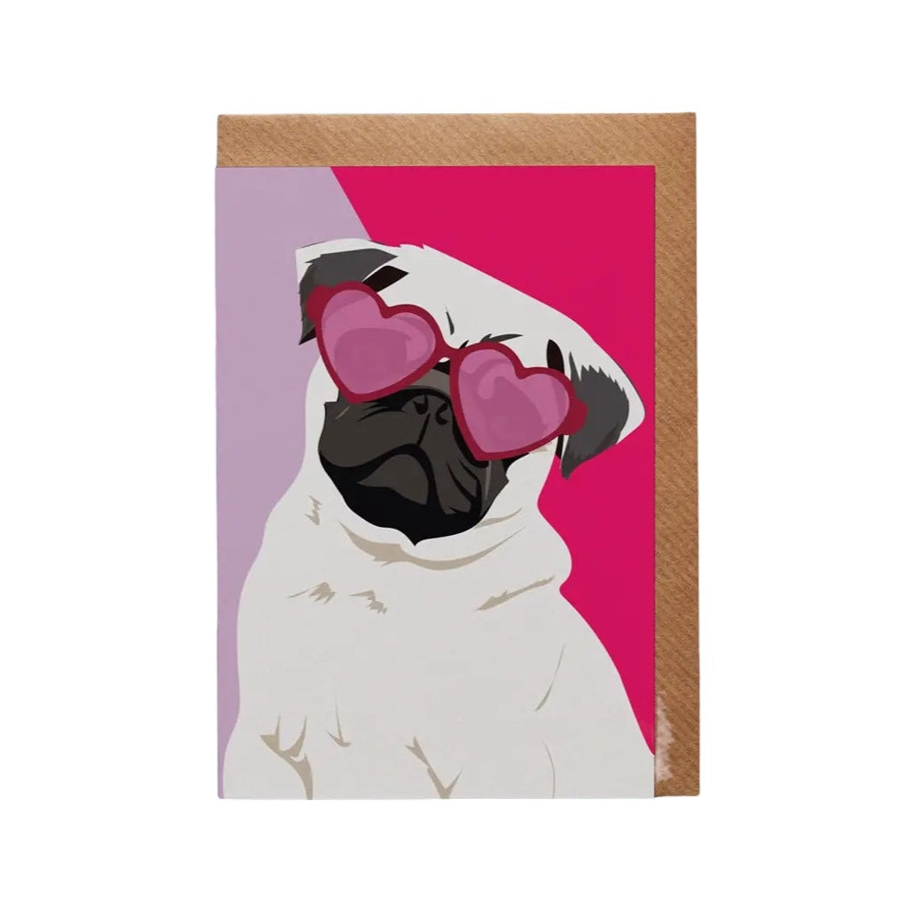 Quincy the Pug Card