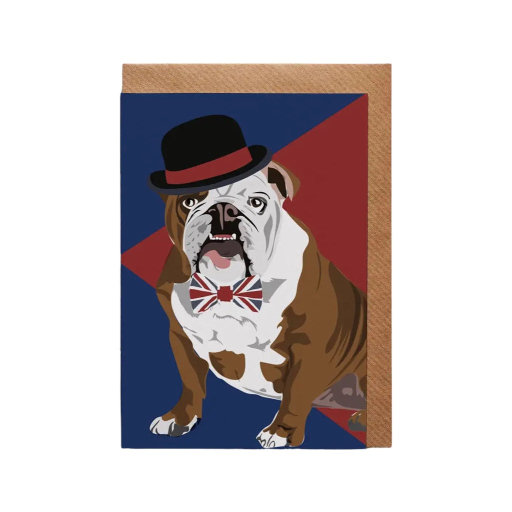 Churchill the English Bulldog Card