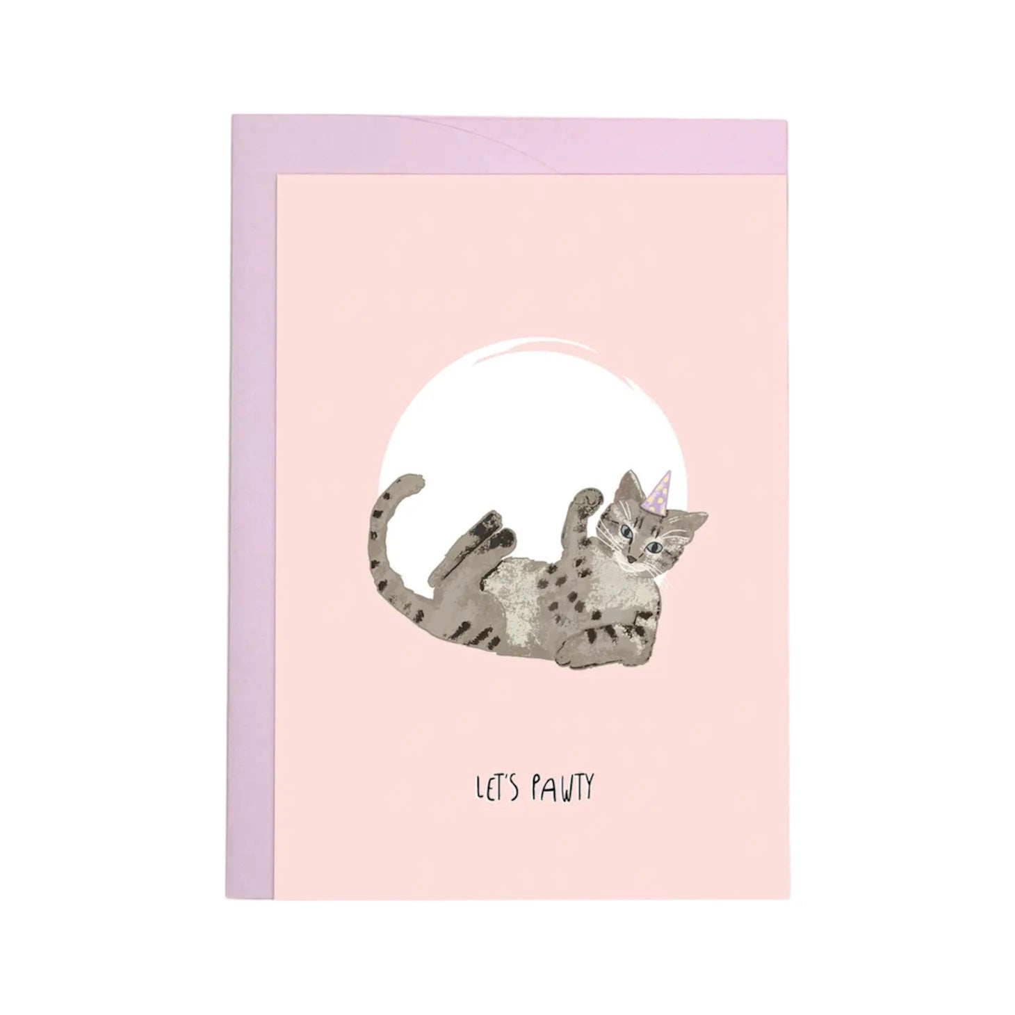 Let's Pawty Cat Card