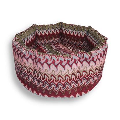 Wave Dog Bed - Burgundy