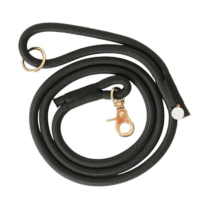 Braided Rope Leash - Black