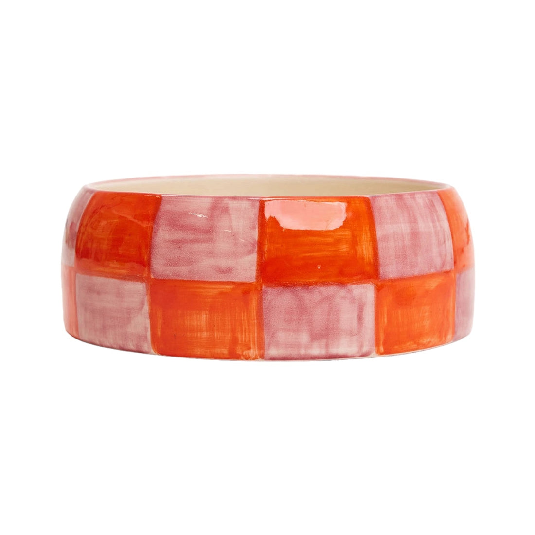 Block Bowl - Orange/Pink