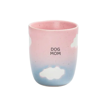 Cloud Sunset Stoneware Cup | Dog Mom